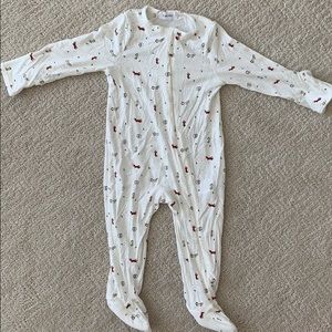 Angel Dear fox print footie